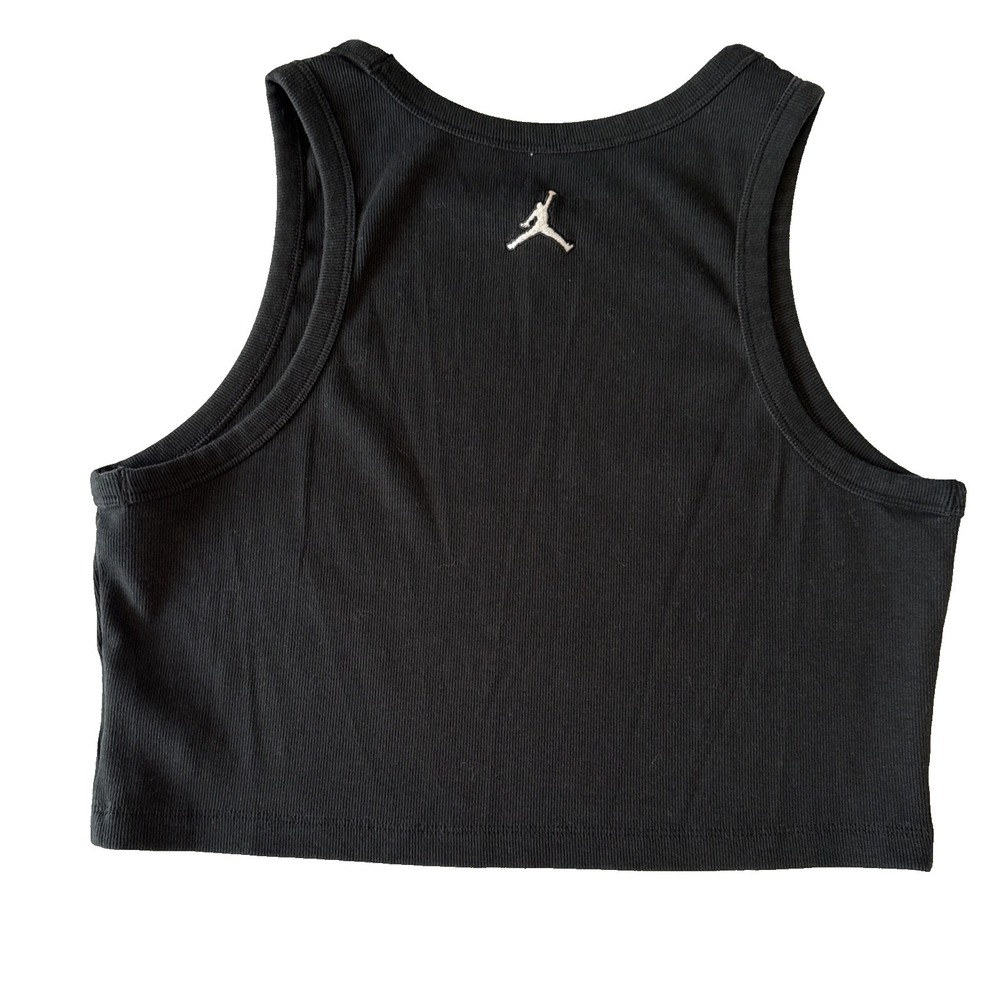 Jordan Tight Fit Ribbed Cropped Tank Top L Streetwear Gym Athleisure Lounge Sexy